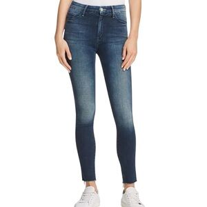 Mother The Looker Ankle Fray Skinny Jeans